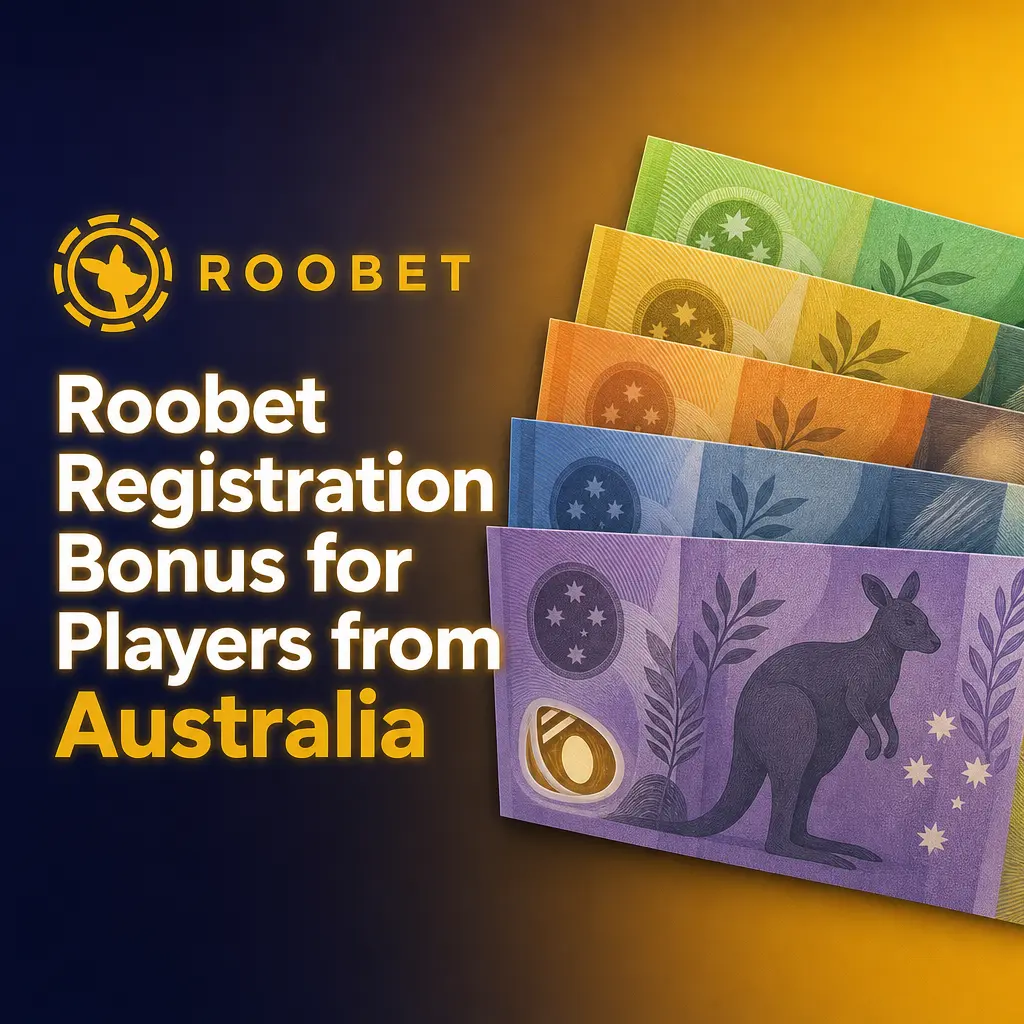 Roobet registration bonus for Australian players: 10% Rakeback automatically credited for 24 hours after sign-up, no wagering required.
